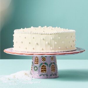 NEW Anthropologie Ginger Stoneware Cake Stand